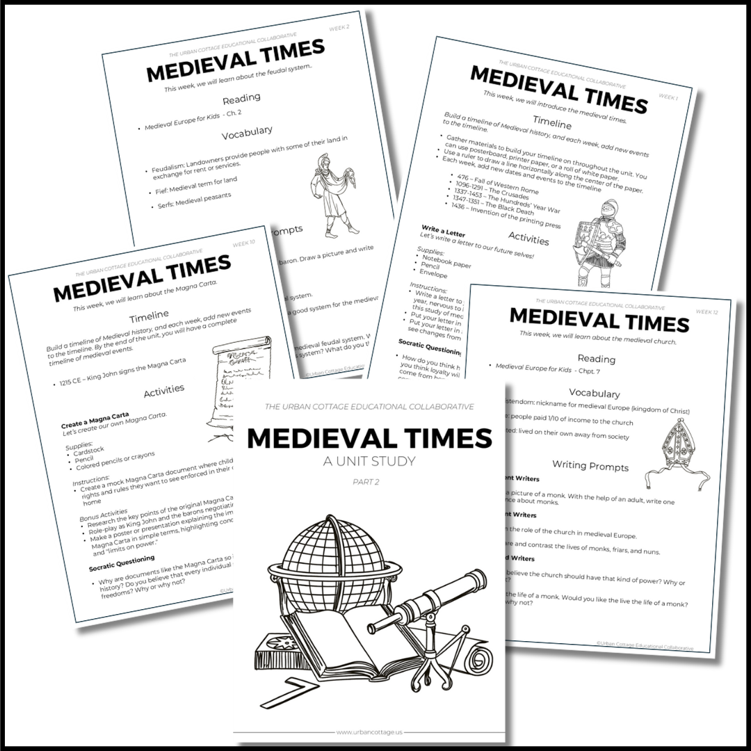 Medieval Times History Unit - Full Year - Educational License