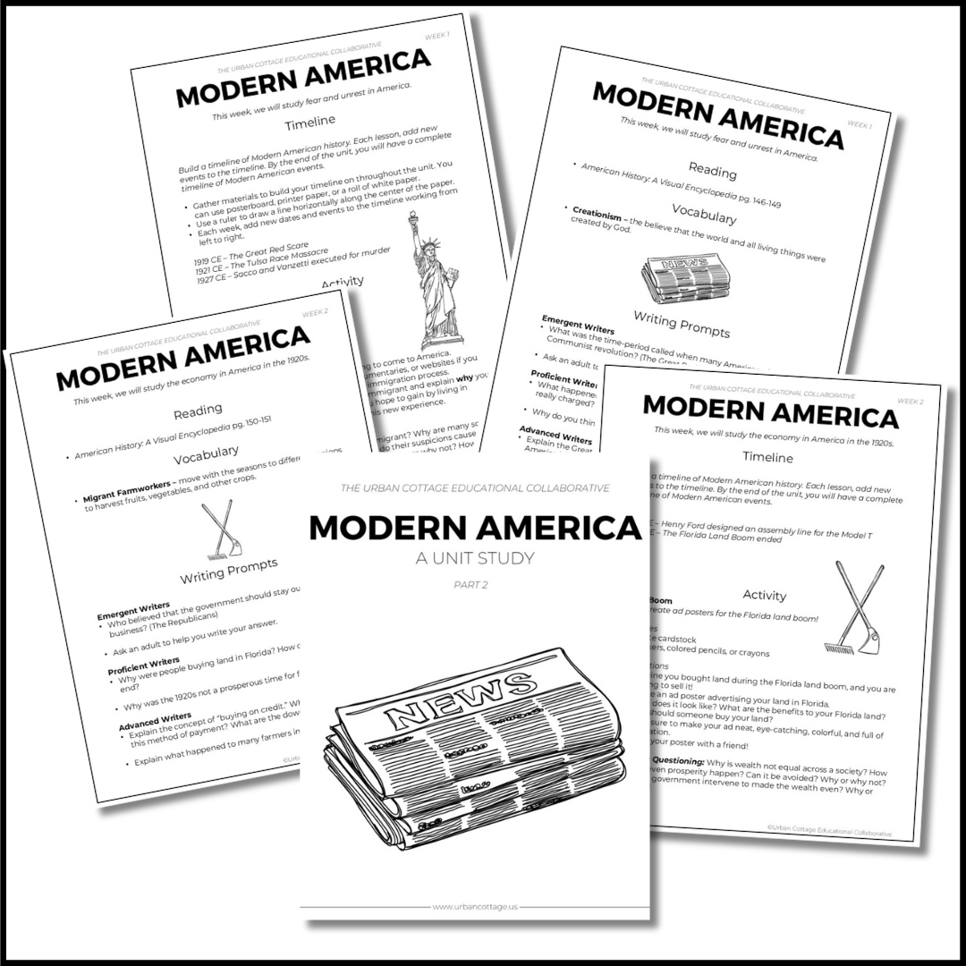 Modern America Unit Study - Full Year